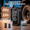 Picture of OlarHike Cordless Tire Inflator Portable Air Compressor, 150PSI Dual Power - 6000mAh & 12V DC, Air Pump for Car Tires, Bike, Motorcycle, Balls with LED & Digital Pressure Gauge, Car Gifts