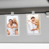 Picture of 2Pcs Car Picture Holder, Acrylic Magnetic Personalized Photo Holder Car Accessories Car Photo Holder Car Visor Clip, Personalized Car Picture Frame, Suitable for Adding Family or Personal Photos