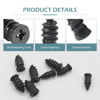 Picture of Bawkars 60 PCS Tire Repair Rubber Nail, Vacuum Tire Repair Kits Spiral Rubber Screws, Fast Self-Service Tool for Car, Truck, Motorcycle, Tractor Tire Puncture Repair (Black)