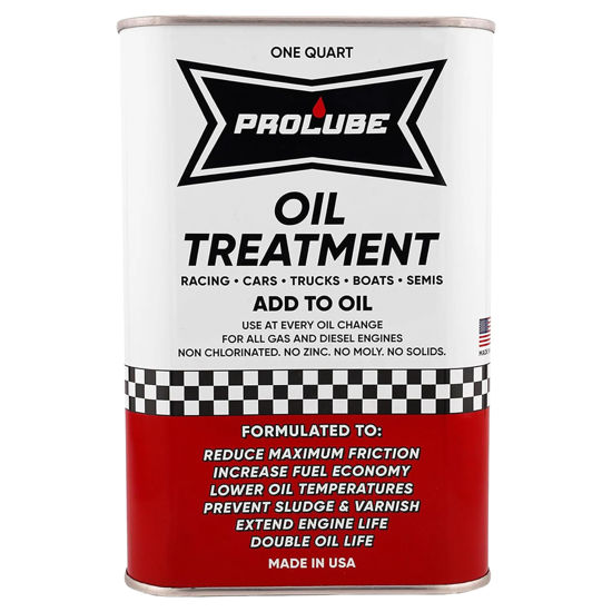 Picture of Prolube Oil Treatment - Engine Oil Additive for Gas & Diesel Engines - Reduces Wear, Noise, Vibration - Boosts Fuel Economy & Horsepower - Works on Transmissions & Differentials (1QT)