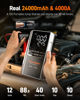 Picture of WOLFBOX 4000A Jump Starter with 160PSI Air Compressor, 12V Car Battery Booster, 65W Fast Charge, 88.8Wh Portable Tire Inflator, LED Display for 10L Gas & 10L Diesel Engines, LED Light, Jumper Cables