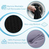 Picture of BlissTrends Seat Cushion,Thick Memory Foam Cushions for Office Chair, Car Seat, Airplane, Relieving Pressure Tailbone Sciatica Back Pain for Long Sitting Office Workers, Car Drivers 4.7in Thick Black