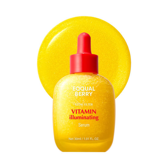Picture of EQQUALBERRY Vitamin Illuminating Serum - Brightening Vitamin C Serum with Niacinamide | Strengthens skin barrier | Hydrates using Ceramide and Hyaluronic Acid, 1.01oz / 30ml