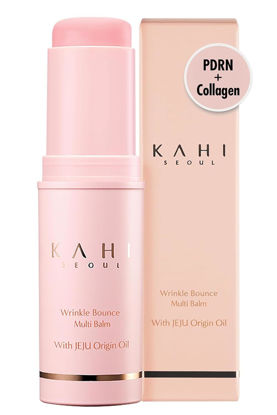 Picture of KAHI Wrinkle Bounce Multi Balm Stick | PDRN Collagen Wrinkle Stick | Korean Skin Care |All-in-One Hydrating Lip Balm Eye Cream Neck Cream Make Up Base & Face Mist Moisture Balm