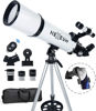 Picture of Telescope 80mm Aperture 600mm - Astronomical Portable Refracting Telescope Fully Multi-coated High Transmission Coatings AZ Mount with Tripod Phone Adapter, Wireless Control, Carrying Bag. Easy Set Up