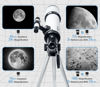 Picture of Telescope 80mm Aperture 600mm - Astronomical Portable Refracting Telescope Fully Multi-coated High Transmission Coatings AZ Mount with Tripod Phone Adapter, Wireless Control, Carrying Bag. Easy Set Up