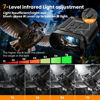 Picture of NKBZEB Night Vision Goggles - 5W Upgraded 4K HD IR Binoculars - 8X Digital Zoom, Rechargeable Binoculars with Camera Built in, 32GB Card to Save Photos and Videos, Flashlight (Black)