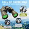 Picture of 20x50 Binoculars for Adults High Powered, Military Compact HD Waterproof Binoculars with Low Light Vision for Bird Watching Travel Hunting Football Games Stargazing with Carrying Case and Strap(Mud)