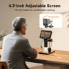 Picture of Aikokkl 4.3" Coin Microscope 1000X for Error Coins, Digital LCD Magnifier with Anti-Glare Side Lights, 1080P USB PC View (Win/Mac), Rechargeable Scope for Numismatic Grading & Mint Marks