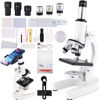 Picture of JECONE Microscope for Adults & Kids, 40X-2000X High-Power Compound Microscope for Students, School Lab & Home Schooling,Equiped with Slides Set & Phone Holder(01)