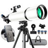 Picture of Telescope, Telescope for Adults High Powered,GALAEYES 80mm Aperture 600mm FL with Metal AZ and Phone Holder and Portable Bag,Aperture 80mm