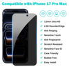 Picture of PEHAEL 3+3Pack for iPhone 17 Pro Max Privacy Screen Protector with Camera Lens Protector Full Coverage Anti-Spy Tempered Glass Film 9H Hardness Easy Installation Bubble Free [6.9 inch]