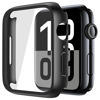 Picture of Misxi 2 Pack Tempered Glass Case Compatible for Apple Watch Series 11 (2025) Series 10 46mm, Screen Protector Cover for iWatch, Black
