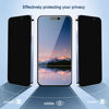 Picture of Ailun Privacy Screen Protector for iPhone 16 / iPhone 15 / iPhone 15 Pro [6.1 Inch] 3 Pack Anti Spy Private Tempered Glass Anti-Scratch Case Friendly [3 Pack][Not for iPhone 16 Pro 6.3 inch]