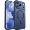 Picture of CANSHN Magnetic Compatible with iPhone 17 Pro Case, Upgraded [Full Camera Protection] [Compatible with Magsafe] [Translucent Matte] Shockproof Protective Phone Cover 6.3 Inch - Deep Blue