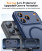 Picture of CANSHN Magnetic Compatible with iPhone 17 Pro Case, Upgraded [Full Camera Protection] [Compatible with Magsafe] [Translucent Matte] Shockproof Protective Phone Cover 6.3 Inch - Deep Blue