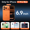 Picture of Temdan for iPhone 17 Pro Max Case Clear with Screen Protector, Compatible with Magsafe, Anti-Yellowing, Military-Grade Protection, Shockproof Slim Magnetic Phone Case Cover, Transparent