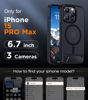 Picture of Temdan Magnetic Compatible with iPhone 15 Pro Max Case, [Built-in Invisible Kickstand][Compatible with MagSafe] [Military Grade Shockproof] Slim Translucent Matte Phone Case for iPhone 15 Pro Max 6.7"