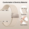 Picture of Braided Stretchy Band Compatible with Apple Watch Bands 38mm 40mm 41mm 42mm 44mm 45mm 46mm 49mm Women Men, Soft Nylon Solo Loop Magnetic Sport Strap for iWatch Series 11 10 9 8 7 6 5 4 3 2 1 SE Ultra