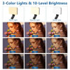 Picture of ALTSON 60 LED Portable Selfie Light Video Conference Lighting with Clip & Camera Tripod Adapter Rechargeable 2200mAh CRI 97+, 3 Light Modes for Phone iPhone Webcam Laptop Photo Makeup