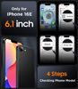 Picture of SPIDERCASE Designed for iPhone 16e Case, Magnetic Translucent Matte Case with 2PCS Tempered Glass Screen Protector Slim Phone Case for iPhone 16E 6.1'', Black