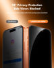 Picture of UNBREAKcable Privacy Screen Protector for iPhone 17 Pro Max, Shatterproof Tempered Glass [True 28°Anti Spy] [9H Hardness] [Easy Installation Frame] Private Protector for iPhone 6.9inch-2 Pack