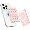 Picture of amBand Magnetic Suction Phone Mount for MagSafe Case, Silicone Octo Cup Buddy Sticky Grip Holder for iPhone, Removable Hands-Free Selfie/Video for TikTok Influencers, Women Gift, Light Pink