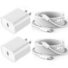 Picture of Fast iPhone Charger, iPhone Charger Fast Charging 2Pack Quick Chargers 6ft Long USB C to Lightning Cable Quick Charging Cord USB Charge Block Adapter for iPhone 14 Plus/14 ProMax/13 Mini 12/11/XS/iPad