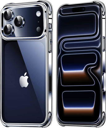 Picture of Mkeke for iPhone 17 Pro Max Case Clear, [Not Yellowing] [Military-Grade Drop Protection] Protective Clear for Apple 17 Pro Max Case with Shockproof Bumper 2025