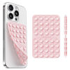 Picture of Klearlook Silicone Double-Sided Suction Cup Phone Case Detachable Mount, Sticky Phone Grip with Higher Suction Power for iPhone, Hands-Free Phone Accessories Holder for Selfies and Videos, Light Pink