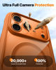 Picture of Diaclara Magnetic Designed for iPhone 17 Pro Case 6.3'' [Full Camera Protection] Full Body Bumper,[Compatible with MagSafe] Military Drop Proof Phone Case w/Built-in Screen Protector,Orange