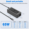 Picture of VJYUIJAY Universal 65W USB C Laptop Charger Compatible with HP chromebook Lenovo Dell Acer Asus Samsung Google Computer Type C Power Adapter