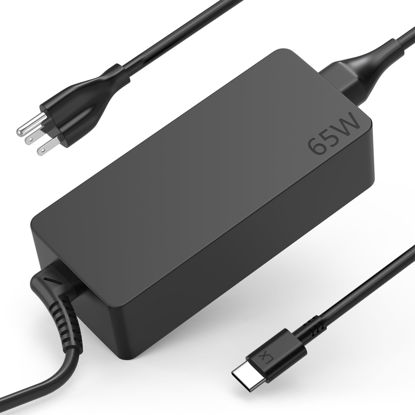 Picture of DECSZDY Replacement for 65W Lenovo Laptop Charger USB C ;Compatible with Lenovo ThinkPad T480s T580s T490 E480 E580 Chromebook C330 S330 100e 300e 500e,Yoga C930 C940 720 Power Supply Adapter Cord