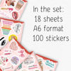 Picture of 100Pcs Esthetician Stickers for Laptop, Skincare Stickers - Esthetician Party Supplies, Gifts - Gift for Women & Men