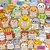 Picture of 50PCS Emotional Support Animal Stickers by Puraesla- Affirmation Sticker Pack for Adults or Kids Cute Inspirational Buddies for Water Bottles, Laptops, Phones, Positive Quote Vinyl