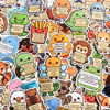 Picture of 50PCS Emotional Support Animal Stickers by Puraesla- Affirmation Sticker Pack for Adults or Kids Cute Inspirational Buddies for Water Bottles, Laptops, Phones, Positive Quote Vinyl