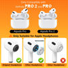 Picture of 4 Pairs Replacement Ear Tips for AirPods Pro 2nd/1st Generation with Portable Storage Box & Cleaner Pen,Noise Reduction Holewith & Built-in dust Guard Screen,Silicone Ear Tips for AirPods Pro (White)