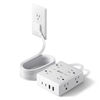 Picture of 10Ft Extension Cord with Multiple Outlets, Flat Plug Surge Protector Power Strip 10 Ft Long Cord, 8 Outlets & 4 USB Ports (2 USB C), Desk Charging Station for Home Office, College Dorm Room Essentials