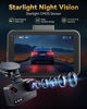 Picture of TERUNSOUl 4K+4K Dash Cam Front and Rear, Free 128GB Card Included, 5.8GHz WiFi Dash Camera for Cars, Built-in GPS, G-Sensor, 170°Wide Angle, 3" IPS Screen, 24H Parking Mode, Support 512GB Max
