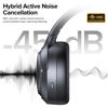 Picture of Hybrid Active Noise Cancelling Bluetooth 6.0 Headphones 120H Playtime 6 ENC Clear Call Mic, Over Ear Headphones Wireless with Hi-Res Audio Comfort Earcup Low Latency ANC Headphone for Travel Workout