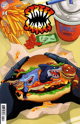 Picture of Street Sharks (IDW) #4A VF/NM ; IDW comic book | Hamburger Cover
