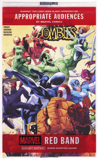 Picture of Marvel Zombies: Red Band #2 (in bag) VF/NM ; Marvel comic book | Spider-Man Black Costume
