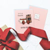 Picture of ALY LOU Valentines Card Boyfriend, Girlfriend, Husband, Wife - Cute Coffee Funny Anniversary & Birthday Card for Him Her - Punny VDay Love Greeting Card Blank Inside (You're my favorite human bean)