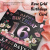 Picture of 16th Birthday Card for Women Her, Large 3D Pop Up 16th Birthday cards for Mom Wife, Happy 16 Year Old Birthday Decorations for Grandma, Mother, Daughter Funny Birthday Gifts, Back to 2010, Pink