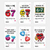 Picture of 24-Pack Slang 67 Valentine Cards for Kids, Class Valentines Day Gifts for Kids, Trendy Stickman Designs for Classroom & School, Gen Alpha Gifts for Gen Alpha Kid, Teens, Tweens, Bulk Set Six Seven Cards (67 Valentine)