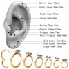 Picture of 1 Pair 6mm Small Hoop Earrings for Women, Dainty 14K Gold Plated Huggie Hoop Earrings Hypoallergenic Lightweight Cartilage Earrings Set for Multiple Piercings for Sensitive (Gold/1.6mm)