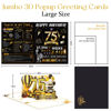 Picture of OLOSONG 75th Birthday Cards for Women Men, 3D Pop Up 75th Birthday Gift Ideas for Grandma Mom Dad, Funny 75 Year Old Birthday Decorations for Husband Wife Parents Him Her, Jumbo Back In 1951