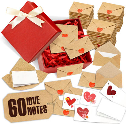 Picture of Blank I love you Cards and Envelopes - Mini Envelopes with Love Notes, Valentine’s Day Gifts, Love Card for Her, Valentine Gifts for Him, Valentine’s Day Craft, DIY Valentine Cards and I Love You Notes