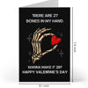 Picture of Faythory Funny Valentine’s Day Card for Couples - Skeleton Hand Heart Joke Card, Dark Humor Love Card for Boyfriend or Girlfriend, Anniversary Greeting Card with Envelope