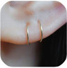 Picture of 14K Gold Filled Small Hoop Earrings for Cartilage Nose, Tiny Thin 7mm Piercing Hoop Ring 22 Gauge